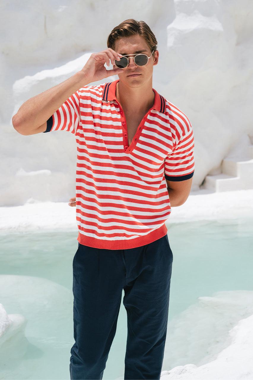 Runaway The Label KAIN TOP - RED STRIPE