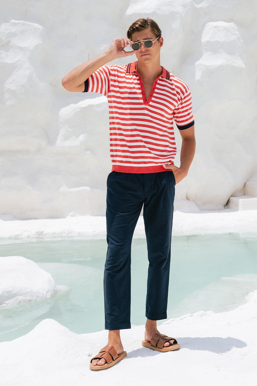 Runaway The Label KAIN TOP - RED STRIPE