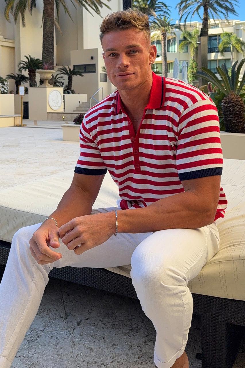 runaway the label KAIN TOP - RED STRIPE