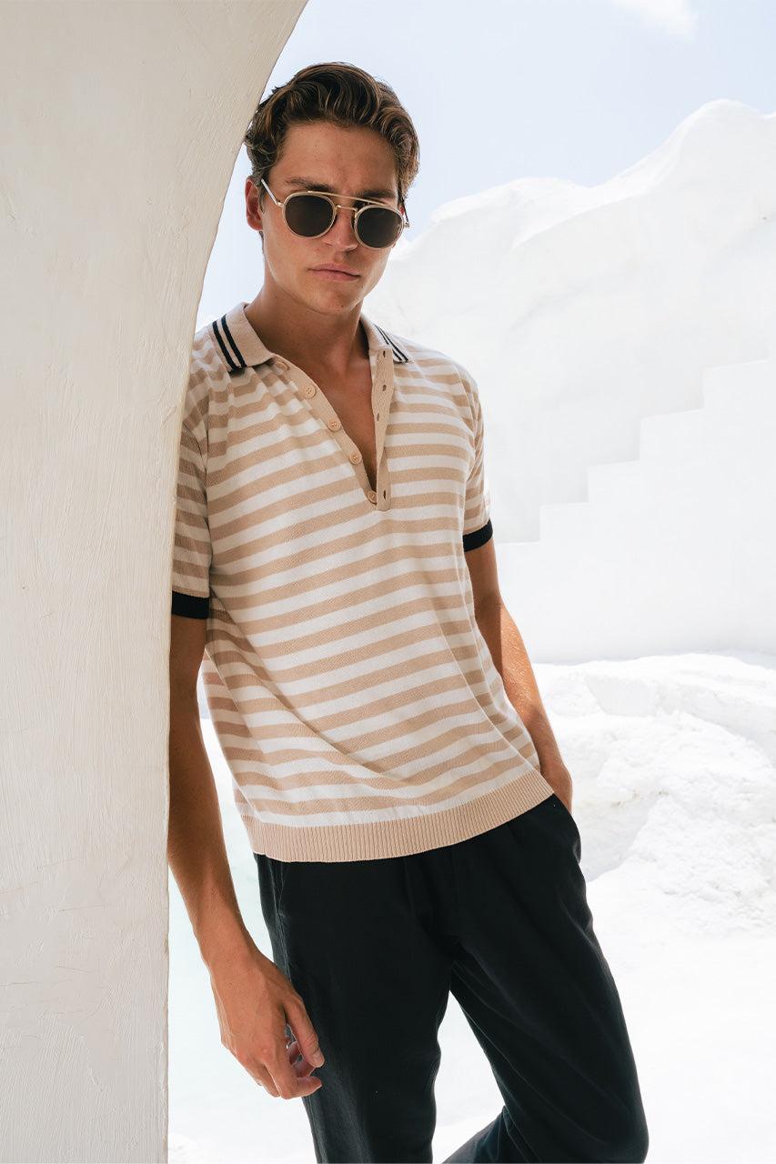 Runaway The Label KAIN TOP - SAND STRIPE