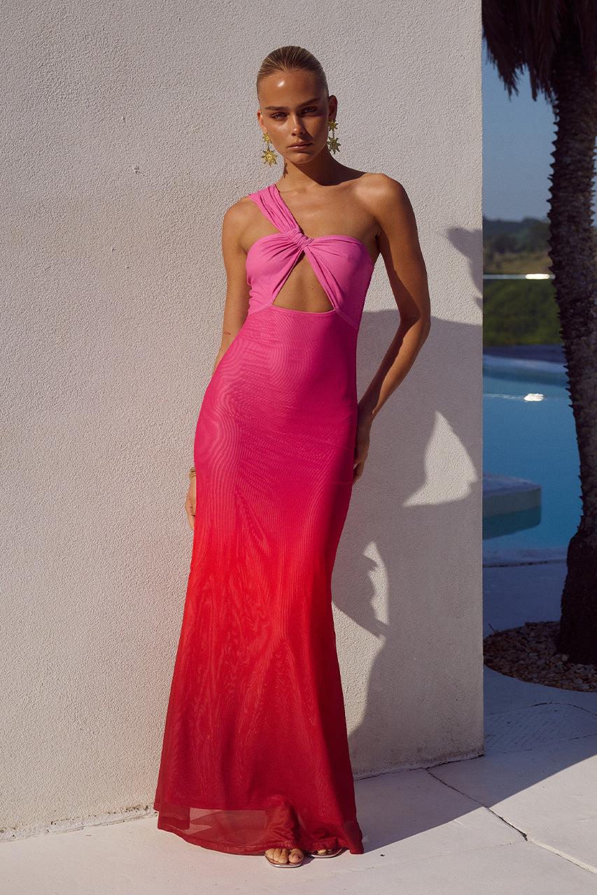 Runaway The Label KYREE MAXI DRESS - PINK OMBRE