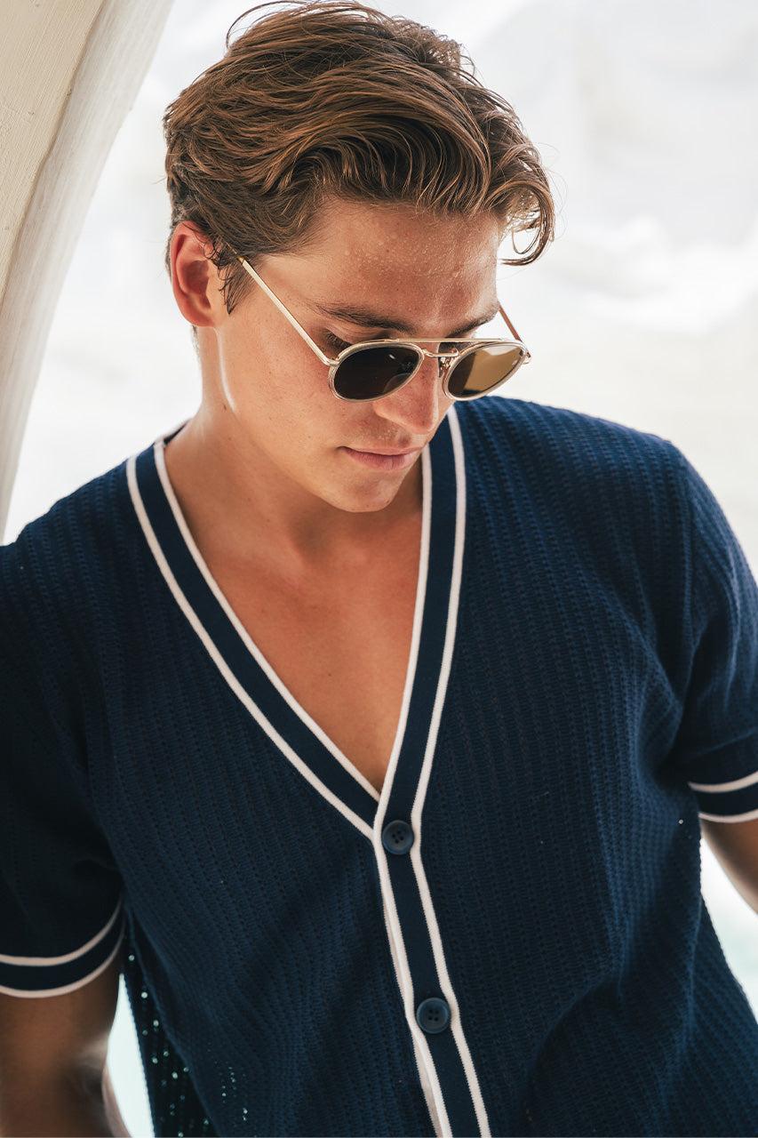 Runaway The Label LACHY TOP - NAVY