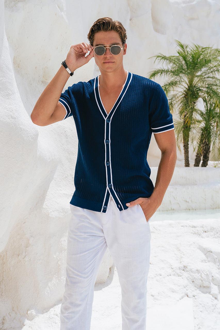 runaway the label LACHY TOP - NAVY