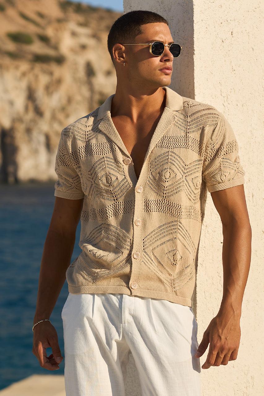 runaway the label LIAM SHORT SLEEVE SHIRT - SAND