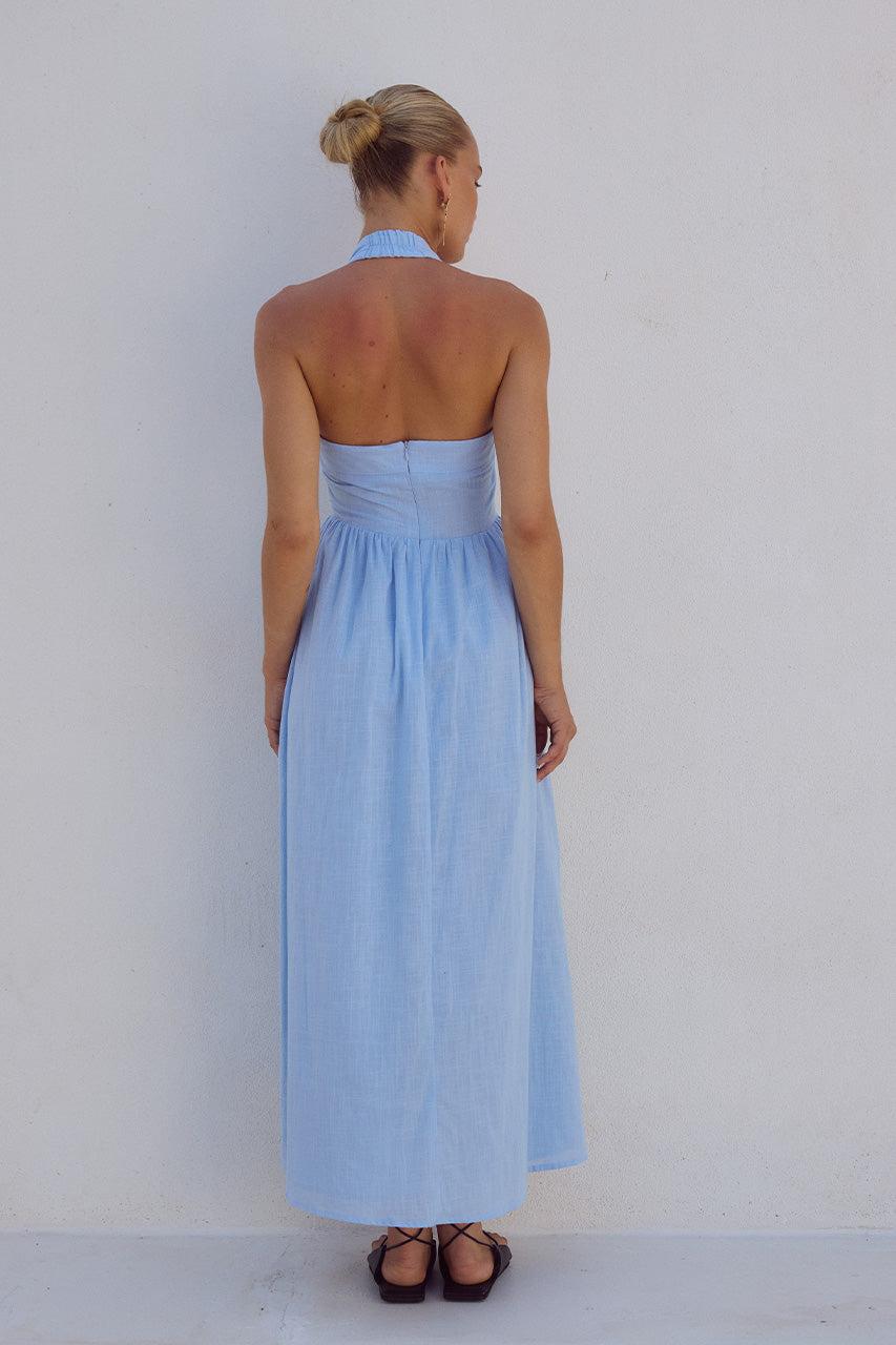 Runaway The Label LOCKLEA MIDI DRESS - ICE BLUE