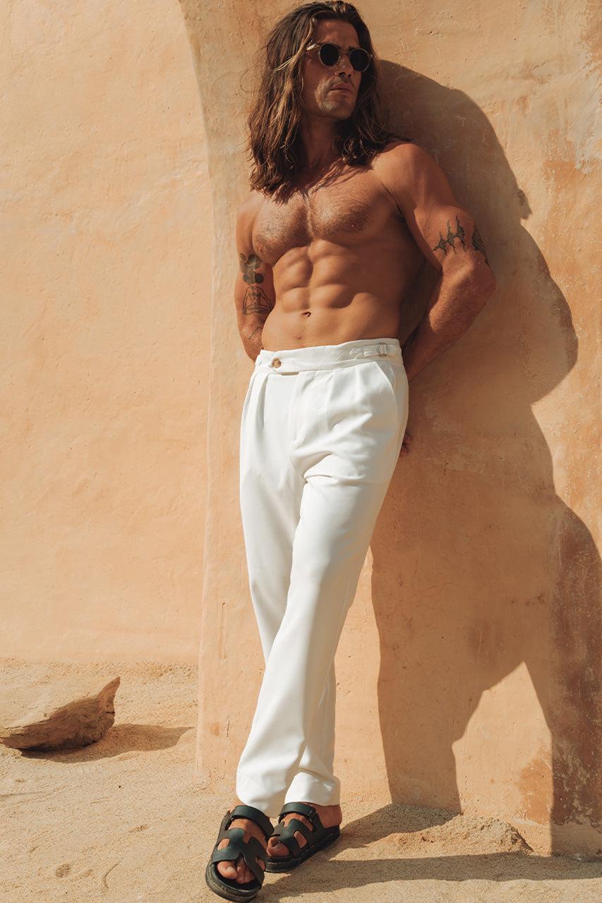 runaway the label MARTIN PANT - WHITE