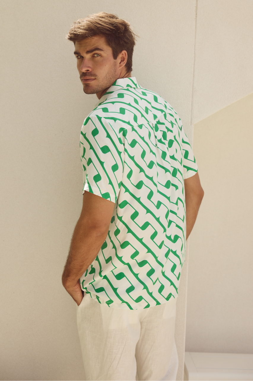 Runaway The Label MASON SHIRT - GREEN