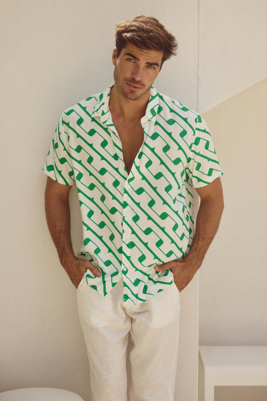runaway the label MASON SHIRT - GREEN