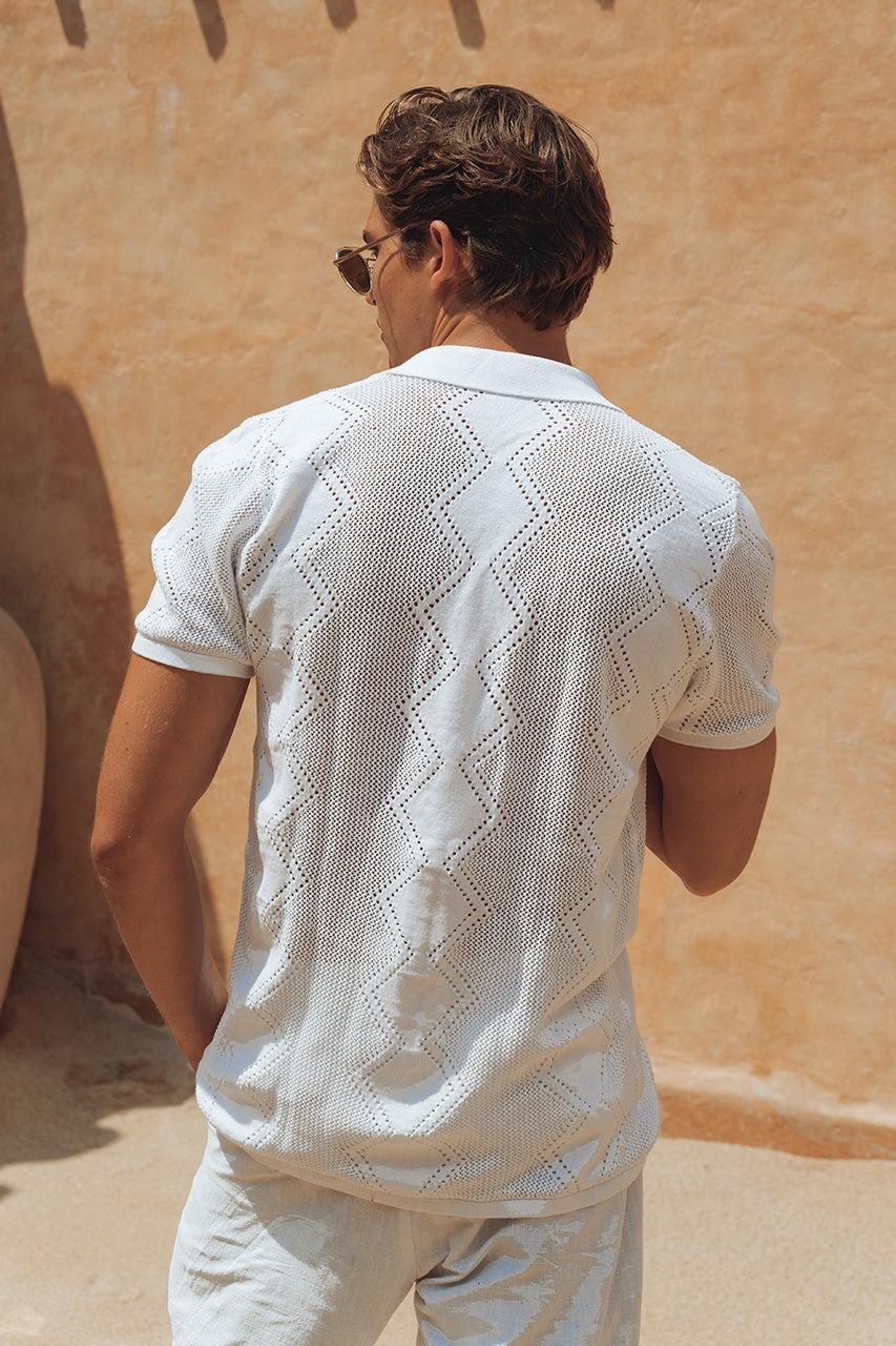 Runaway The Label MAVERICK KNIT TOP - WHITE