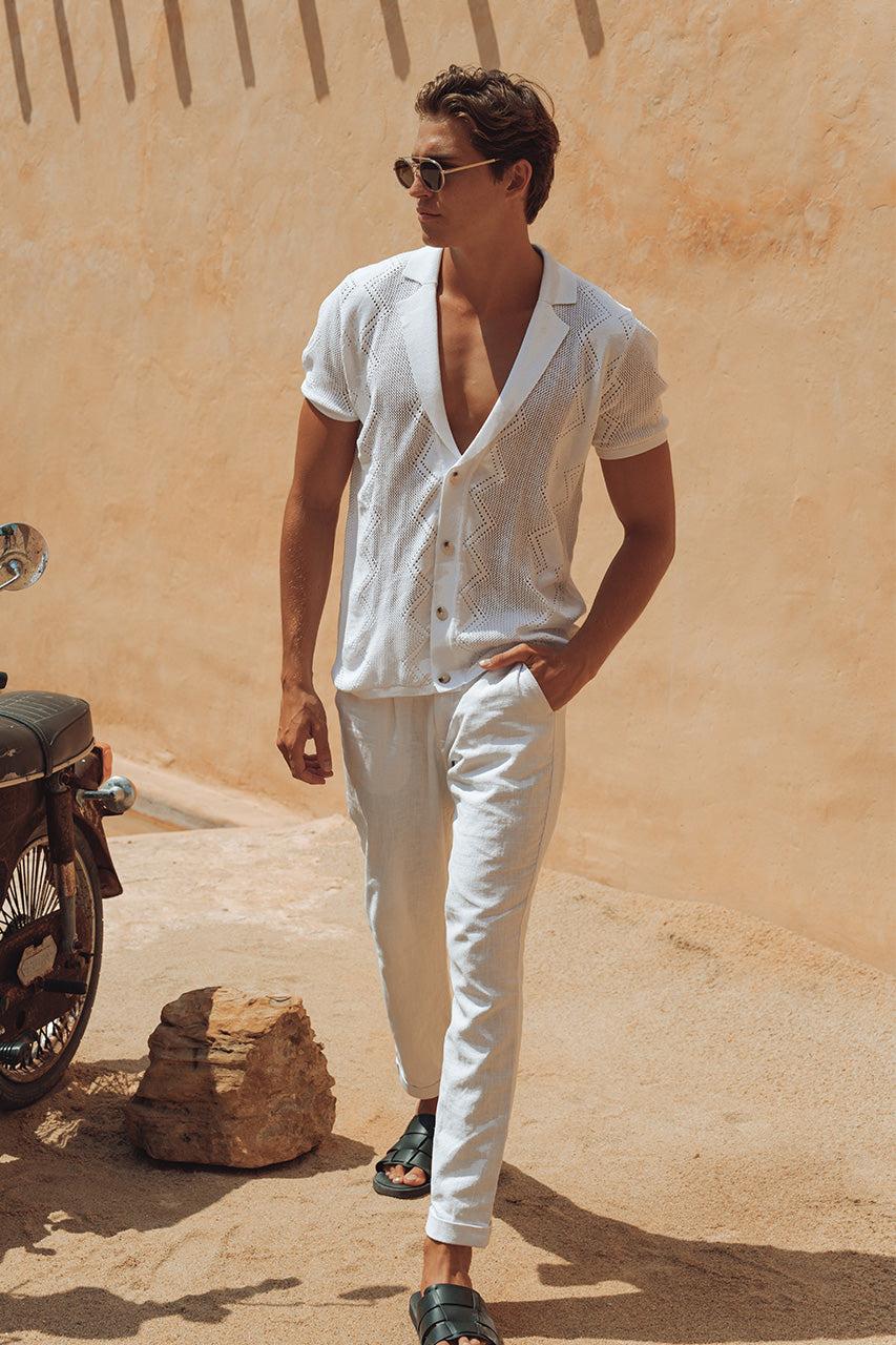 Runaway The Label MAVERICK KNIT TOP - WHITE