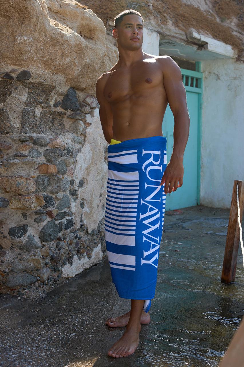 Runaway The Label RUNAWAY BEACH TOWEL - BLUE STRIPE