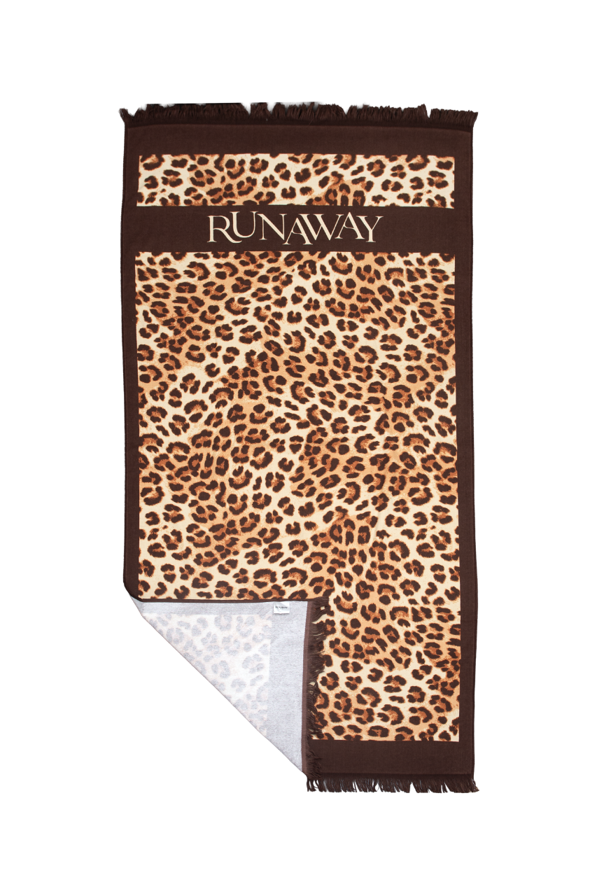 Runaway The Label RUNAWAY BEACH TOWEL - LEOPARD