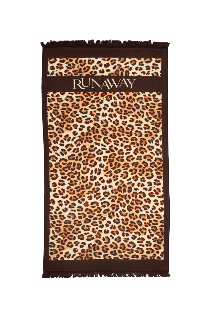 runaway the label RUNAWAY BEACH TOWEL - LEOPARD