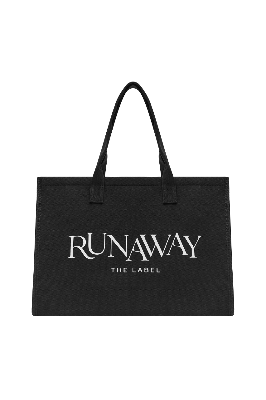 runaway the label RUNAWAY CANVAS BAG - BLACK