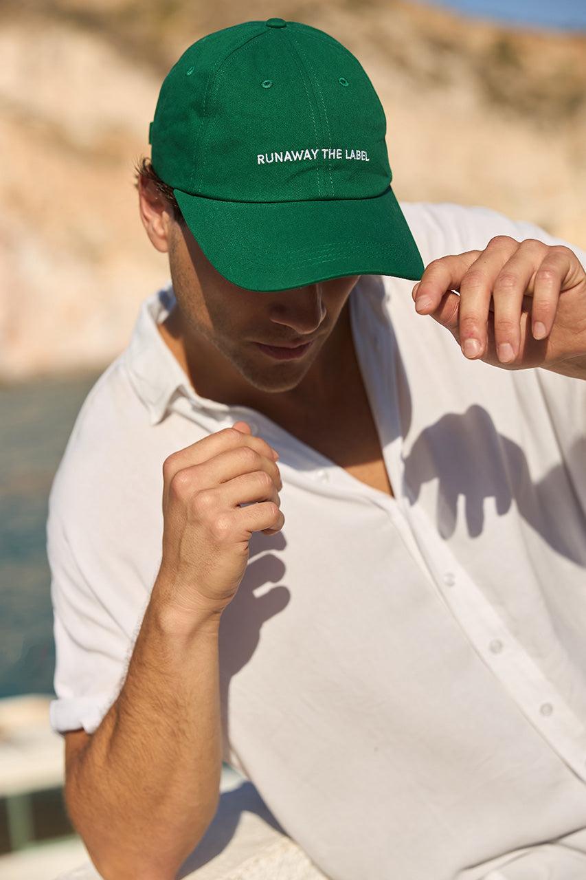 runaway the label RUNAWAY PLAIN CAP - EMERALD