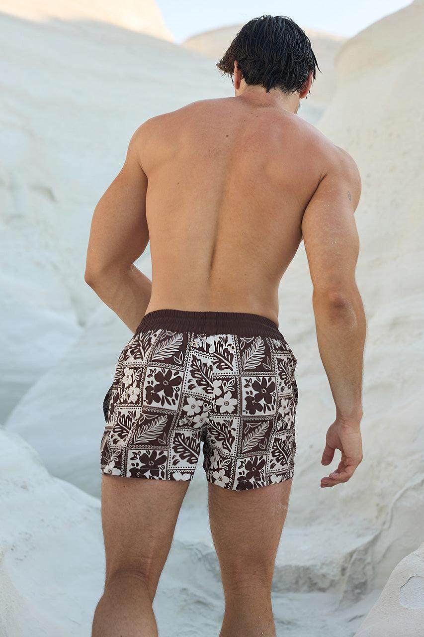 Runaway The Label SARDINIA BOARDSHORT - AMIRA CHOC