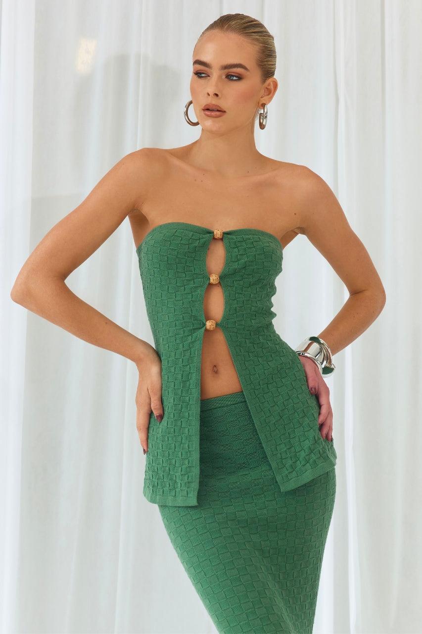 Runaway The Label TAYA MAXI SKIRT - KHAKI