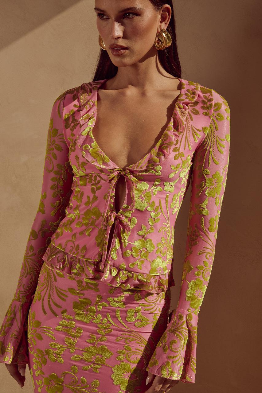 runaway the label ZAIDA TOP - PINK