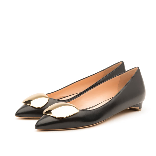 Rupert Sanderson Bedfa Cromato Black Calf 10mm Heels