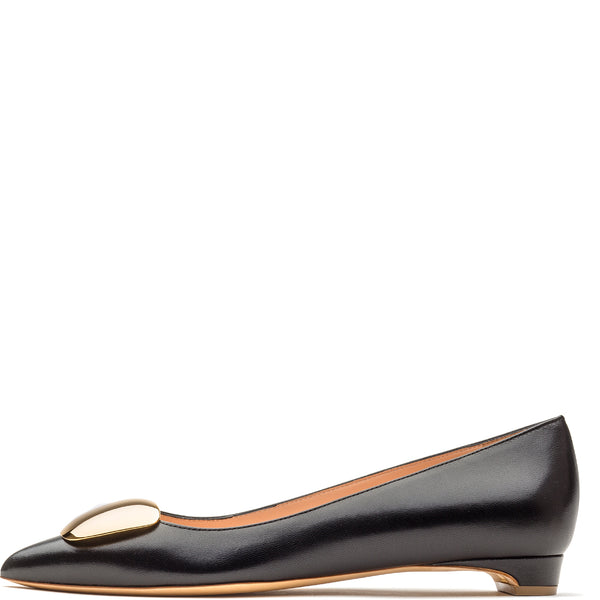 rupert sanderson Bedfa Cromato Black Calf 10mm Heels