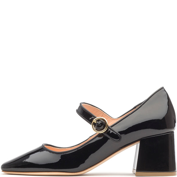 rupert sanderson Carmen Black Patent 60mm Mid Heels