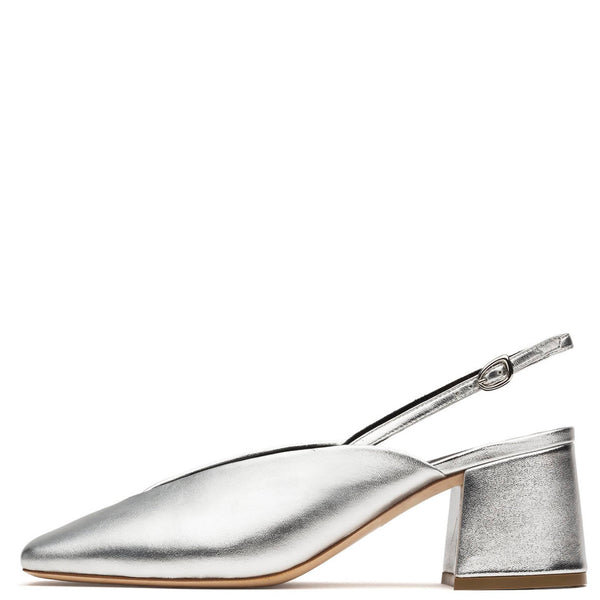 rupert sanderson Marquito Silver Nappa Laminate 60mm