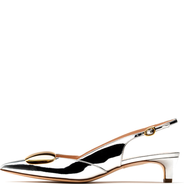 rupert sanderson Misty Cromato Silver Mirror 30mm Heels