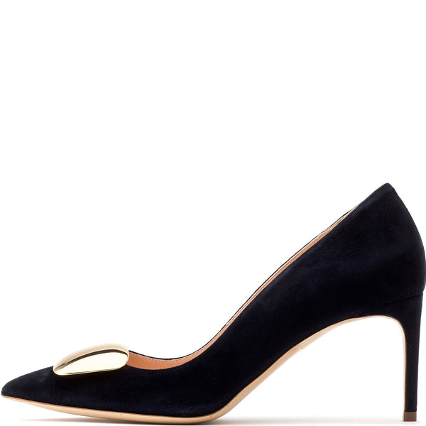 rupert sanderson Nada Cromato Moonlight Suede 70mm Mid Heel