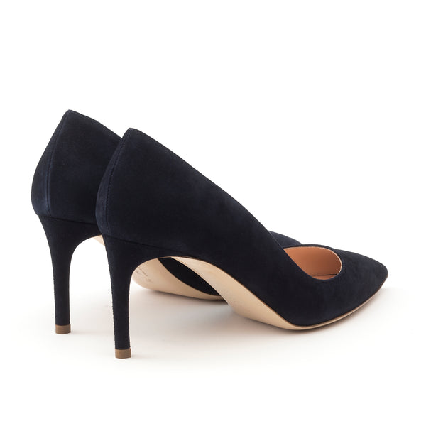 Rupert Sanderson Nada Moonlight Suede 75mm Mid Heel