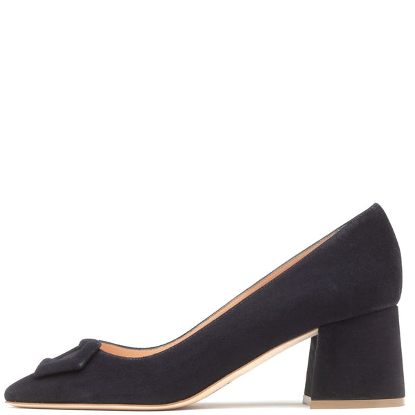 rupert sanderson Naxos Midnight Suede 60mm Mid Heels