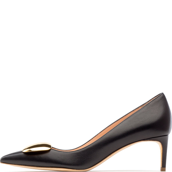 rupert sanderson Nora Cromato Black Calf 60mm Mid Heel