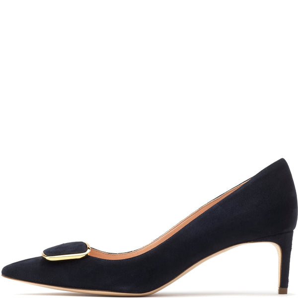 rupert sanderson Nora Double Pebble Moonlight Suede 60mm Mid Heels