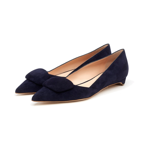 Rupert Sanderson Aga Notte Suede 5mm Heels