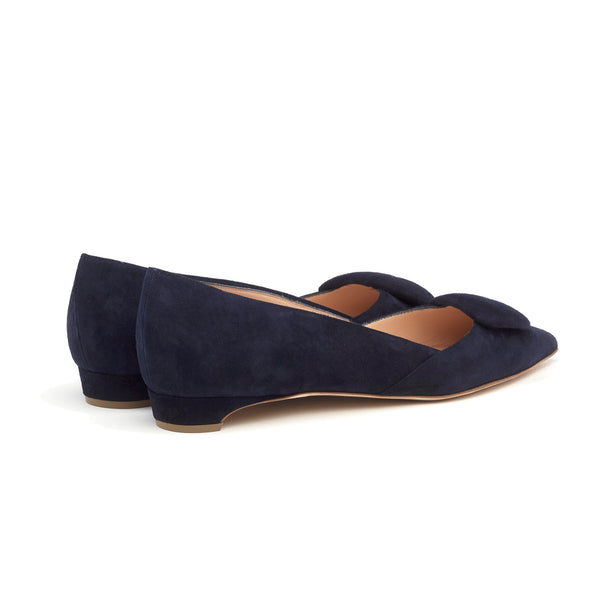 Rupert Sanderson Aga Notte Suede 5mm Heels
