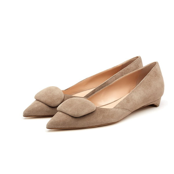 Rupert Sanderson Aga Smoke Suede 5mm Heels