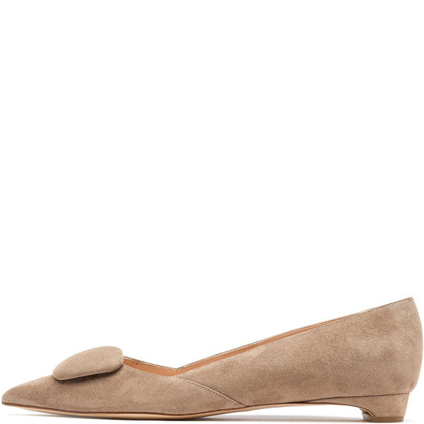 rupert sanderson Aga Smoke Suede 5mm Heels