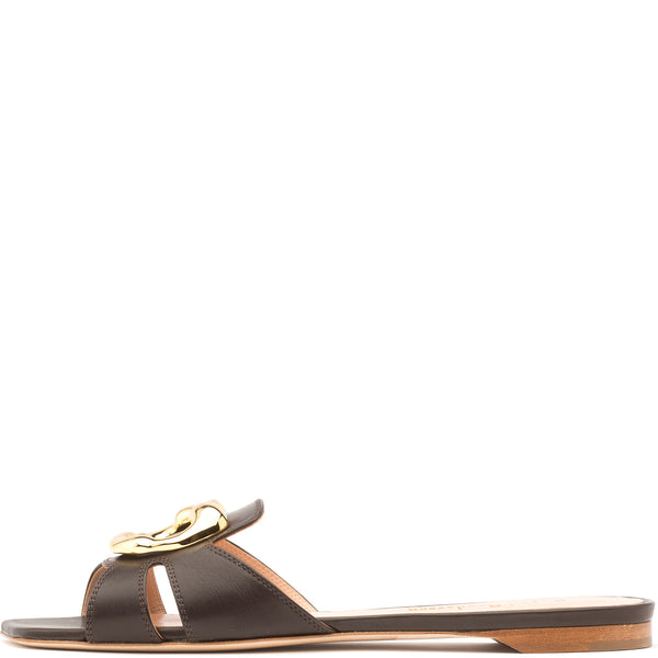 rupert sanderson Alvara Coffee Calf 5mm Sandals