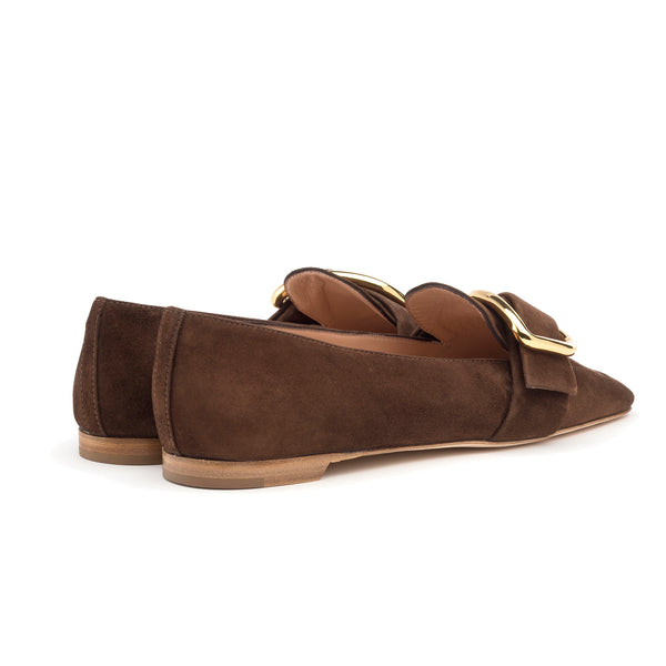 Rupert Sanderson Chesla Chocolate Suede 5mm