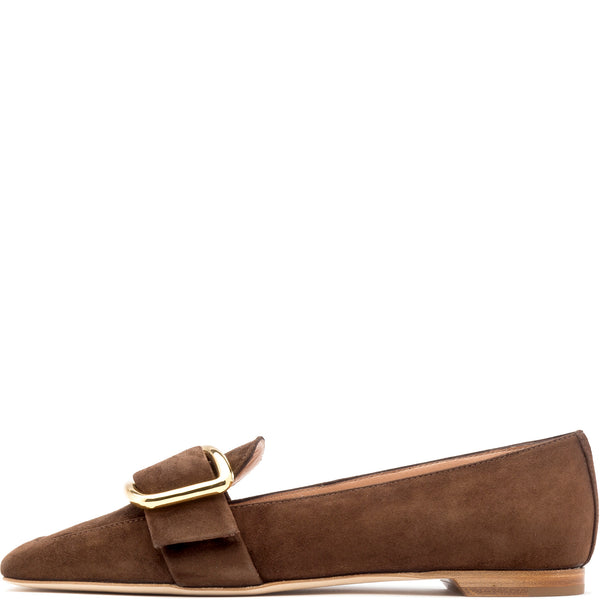 rupert sanderson Chesla Chocolate Suede 5mm