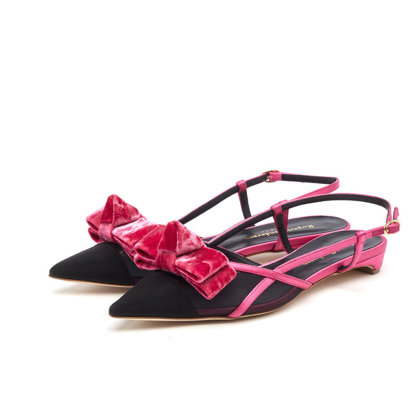 Rupert Sanderson Fay Berry Satin 5mm