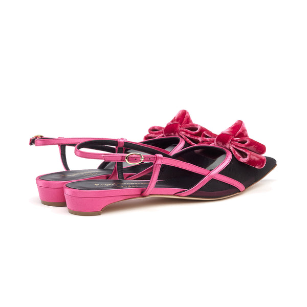 Rupert Sanderson Fay Berry Satin 5mm