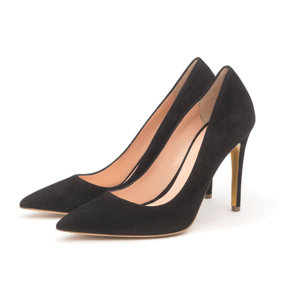 Rupert Sanderson Malory Black Suede 100mm Pumps