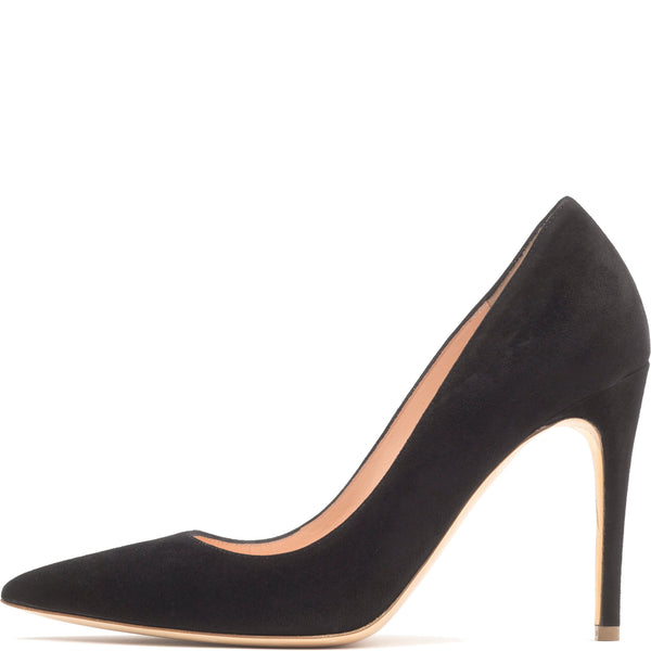 rupert sanderson Malory Black Suede 100mm Pumps