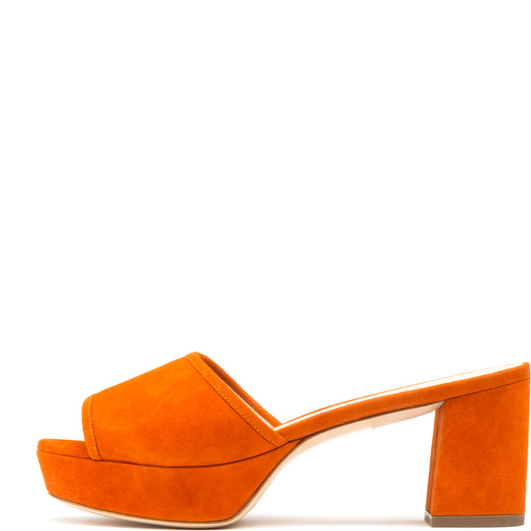 rupert sanderson Merapi Bonfire Suede 75mm Sandals