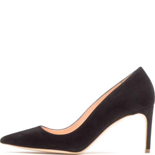 rupert sanderson Nada Black Suede 75mm Pumps