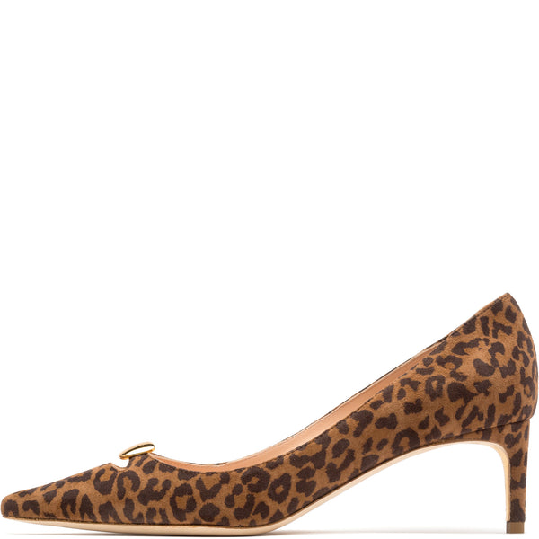 rupert sanderson Sybilla Leopardino Suede 55mm Pumps
