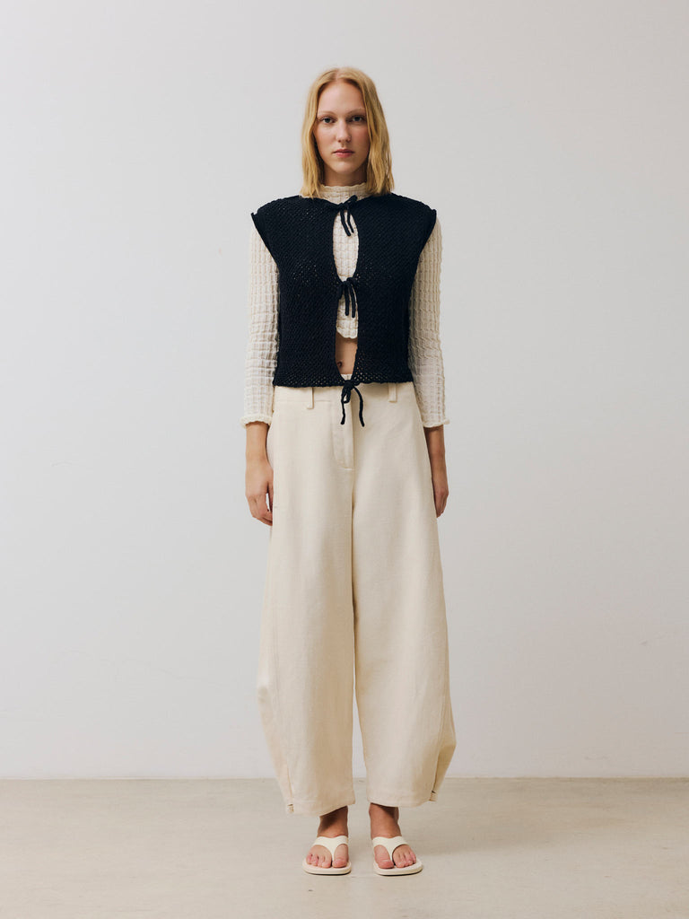 Rus Domu Pants Curved Leg Pants