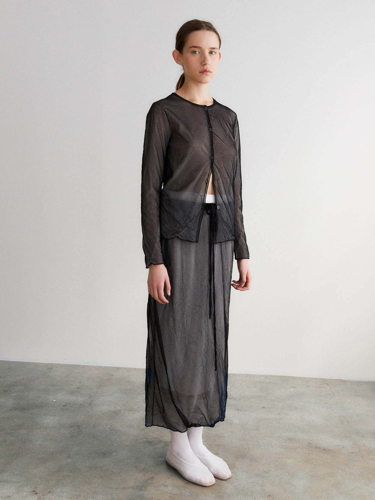 Rus Garasu Cardigan Sheer Cardigan