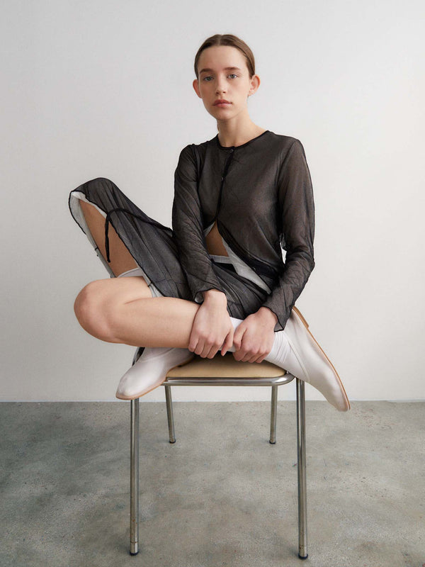 rus Garasu cardigan Sheer cardigan