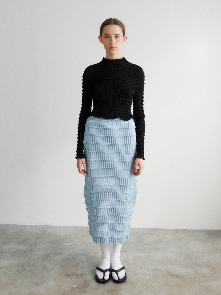 Rus Hagu Sweater Pleated Crop Sweater